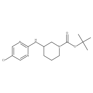 (R)-tert-butyl 3-((5-chloropyrimidin-2-yl)amino)piperidine-1-carboxylate Structure
