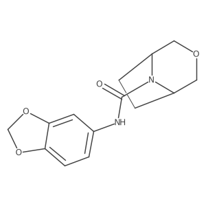 N-(2H-1,3-Benzodioxol-5-YL)-3-oxa-8-azabicyclo[3.2.1]octane-8-carboxamide结构式