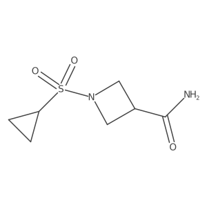 1-(Cyclopropylsulfonyl)azetidine-3-carboxamide Structure