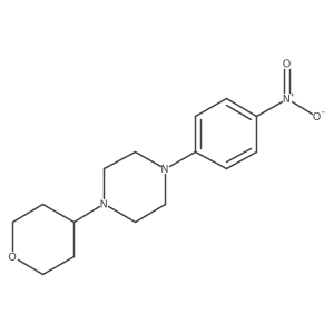 1-(4-nitrophenyl)-4-(tetrahydro-2H-pyran-4-yl)piperazine结构式