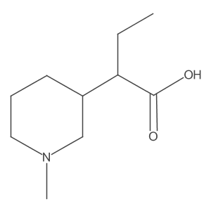 2-(1-Methylpiperidin-3-yl)butanoic acid结构式