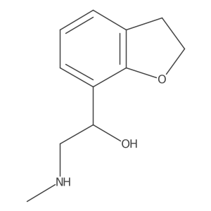 1-(2,3-Dihydro-1-benzofuran-7-yl)-2-(methylamino)ethan-1-ol结构式