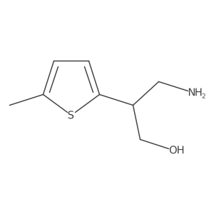 3-Amino-2-(5-methylthiophen-2-yl)propan-1-ol结构式