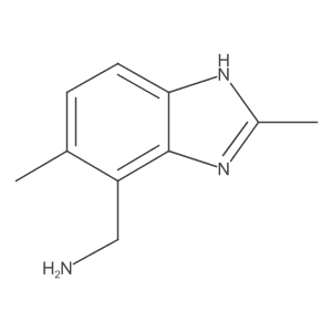 2,6-Dimethyl-1H-benzimidazole-7-methanamine结构式