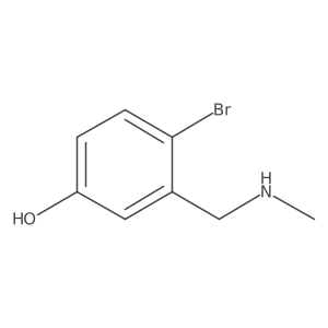 4-Bromo-3-[(methylamino)methyl]phenol Structure