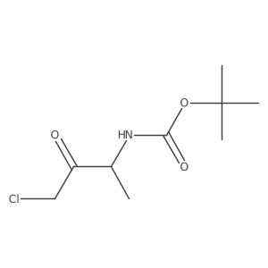 tert-butyl N-(4-chloro-3-oxobutan-2-yl)carbamate Structure
