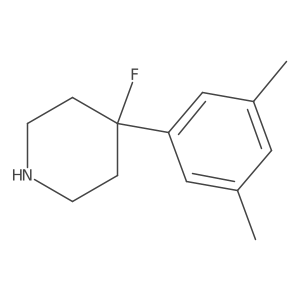 4-(3,5-Dimethylphenyl)-4-fluoropiperidine Structure