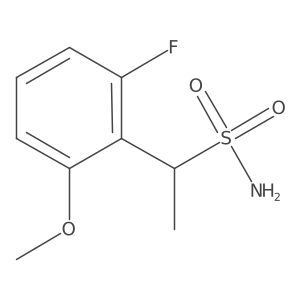 1-(2-Fluoro-6-methoxyphenyl)ethane-1-sulfonamide Structure