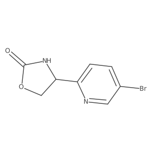 4-(5-Bromopyridin-2-yl)-1,3-oxazolidin-2-one Structure
