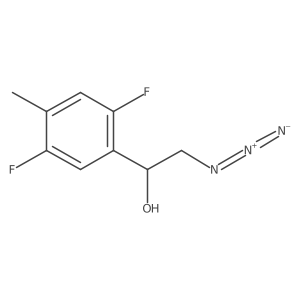 (1R)-2-azido-1-(2,5-difluoro-4-methylphenyl)ethan-1-ol结构式