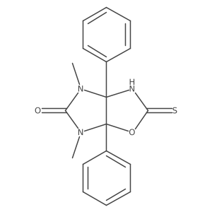 4,6-dimethyl-3a,6a-diphenyl-2-sulfanylidene-3H-imidazo[4,5-d][1,3]oxazol-5-one Structure