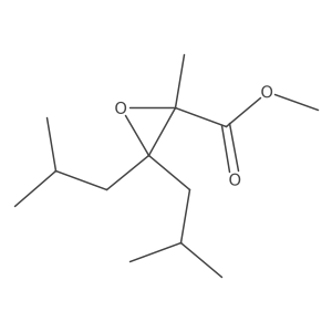 Methyl 2-methyl-3,3-bis(2-methylpropyl)oxirane-2-carboxylate Structure