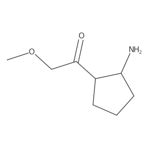 1-(2-Aminocyclopentyl)-2-methoxyethan-1-one Structure