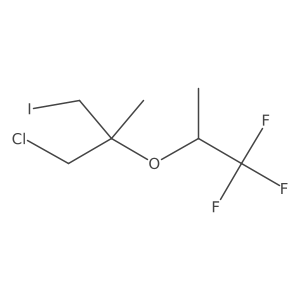 1-Chloro-3-iodo-2-methyl-2-[(1,1,1-trifluoropropan-2-yl)oxy]propane Structure