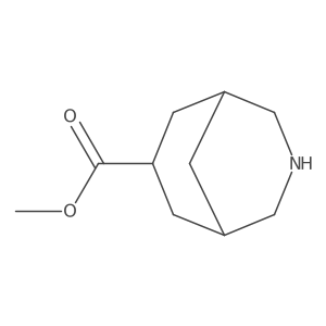 methyl (1R,5S,7r)-3-azabicyclo[3.3.1]nonane-7-carboxylate结构式