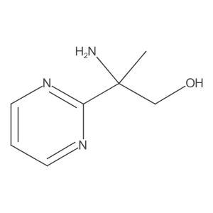 2-Amino-2-(pyrimidin-2-yl)propan-1-ol结构式