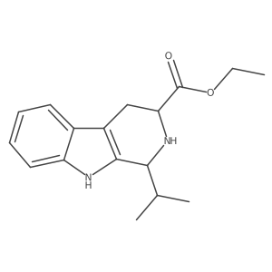 ethyl 1-(propan-2-yl)-1H,2H,3H,4H,9H-pyrido[3,4-b]indole-3-carboxylate结构式