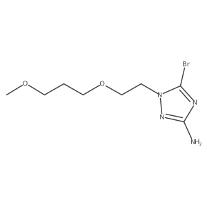 5-bromo-1-[2-(3-methoxypropoxy)ethyl]-1H-1,2,4-triazol-3-amine Structure