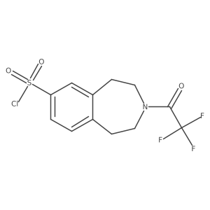 3-Trifluoroacetyl-1,2,4,5-tetrahydro-3-benzazepine-7-sulfonyl chloride结构式