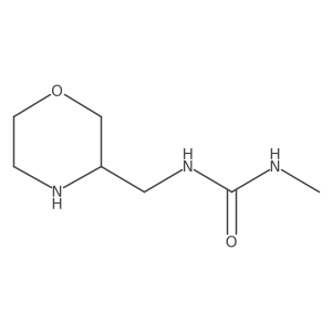3-Methyl-1-[(morpholin-3-yl)methyl]urea结构式