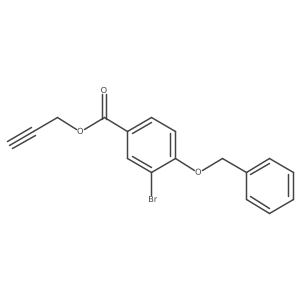 Prop-2-yn-1-yl 4-(benzyloxy)-3-bromobenzoate结构式