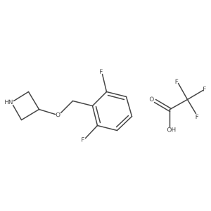 3-((2,6-Difluorobenzyl)oxy)azetidine 2,2,2-trifluoroacetate Structure