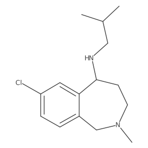 7-Chloro-N-isobutyl-2-methyl-2,3,4,5-tetrahydro-1H-benzo[c]azepin-5-amine结构式