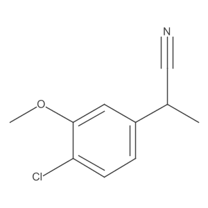 2-(4-Chloro-3-methoxyphenyl)propanenitrile Structure