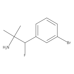 1-(3-Bromophenyl)-1-fluoro-2-methylpropan-2-amine结构式