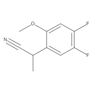 2-(4,5-Difluoro-2-methoxyphenyl)propanenitrile Structure