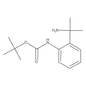 tert-butyl N-[2-(2-aminopropan-2-yl)phenyl]carbamate Structure