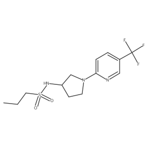 N-(1-(5-(trifluoromethyl)pyridin-2-yl)pyrrolidin-3-yl)propane-1-sulfonamide Structure