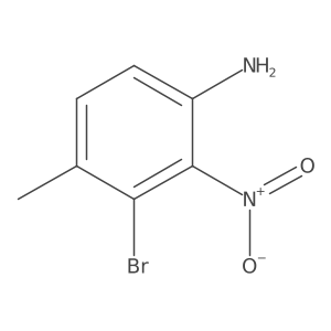 3-Bromo-4-methyl-2-nitroaniline结构式