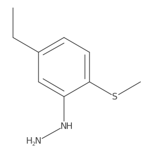 1-(5-Ethyl-2-(methylthio)phenyl)hydrazine结构式
