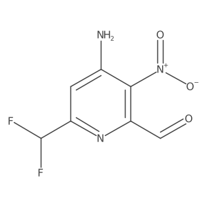 4-Amino-6-(difluoromethyl)-3-nitropicolinaldehyde结构式
