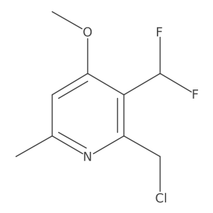 2-(Chloromethyl)-3-(difluoromethyl)-4-methoxy-6-methylpyridine Structure