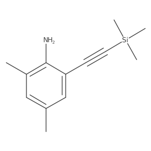 2,4-Dimethyl-6-[2-(trimethylsilyl)ethynyl]benzenamine结构式