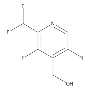 2-(Difluoromethyl)-3-fluoro-5-iodopyridine-4-methanol Structure