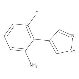 3-Fluoro-2-(1H-pyrazol-4-YL)aniline Structure