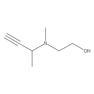 Ethanol, 2-[methyl(1-methyl-2-propyn-1-yl)amino]- Structure
