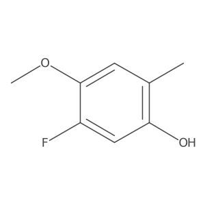 5-Fluoro-4-methoxy-2-methylphenol结构式