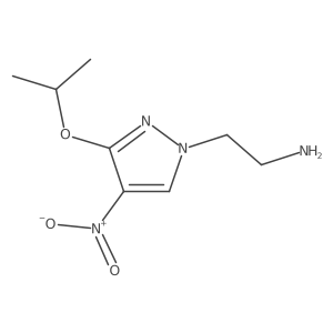 2-(3-isopropoxy-4-nitro-1H-pyrazol-1-yl)ethanamine结构式