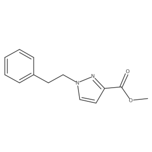 Methyl 1-(2-phenylethyl)-1H-pyrazole-3-carboxylate结构式