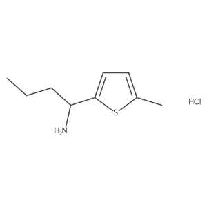 1-(5-Methylthiophen-2-yl)butan-1-amine hydrochloride Structure
