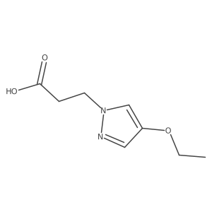 3-(4-Ethoxypyrazol-1-yl)-propionic acid Structure