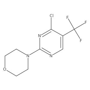 4-(4-Chloro-5-(trifluoromethyl)pyrimidin-2-yl)morpholine结构式