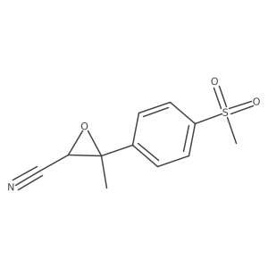 3-(4-Methanesulfonylphenyl)-3-methyloxirane-2-carbonitrile结构式