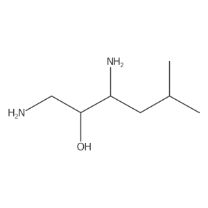 1,3-Diamino-5-methylhexan-2-ol Structure