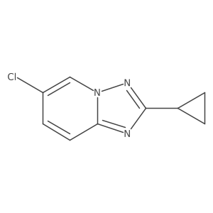 6-Chloro-2-cyclopropyl-[1,2,4]triazolo[1,5-A]pyridine结构式