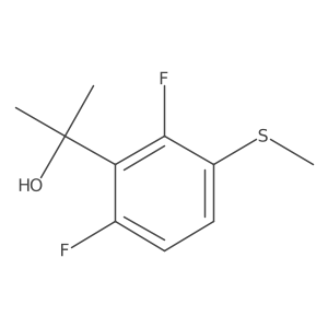 2-(2,6-Difluoro-3-(methylthio)phenyl)propan-2-ol Structure